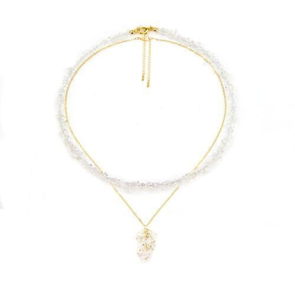 6399 Opal Necklace Beaded Necklaces Handmade Natural Stone Raw Crystal